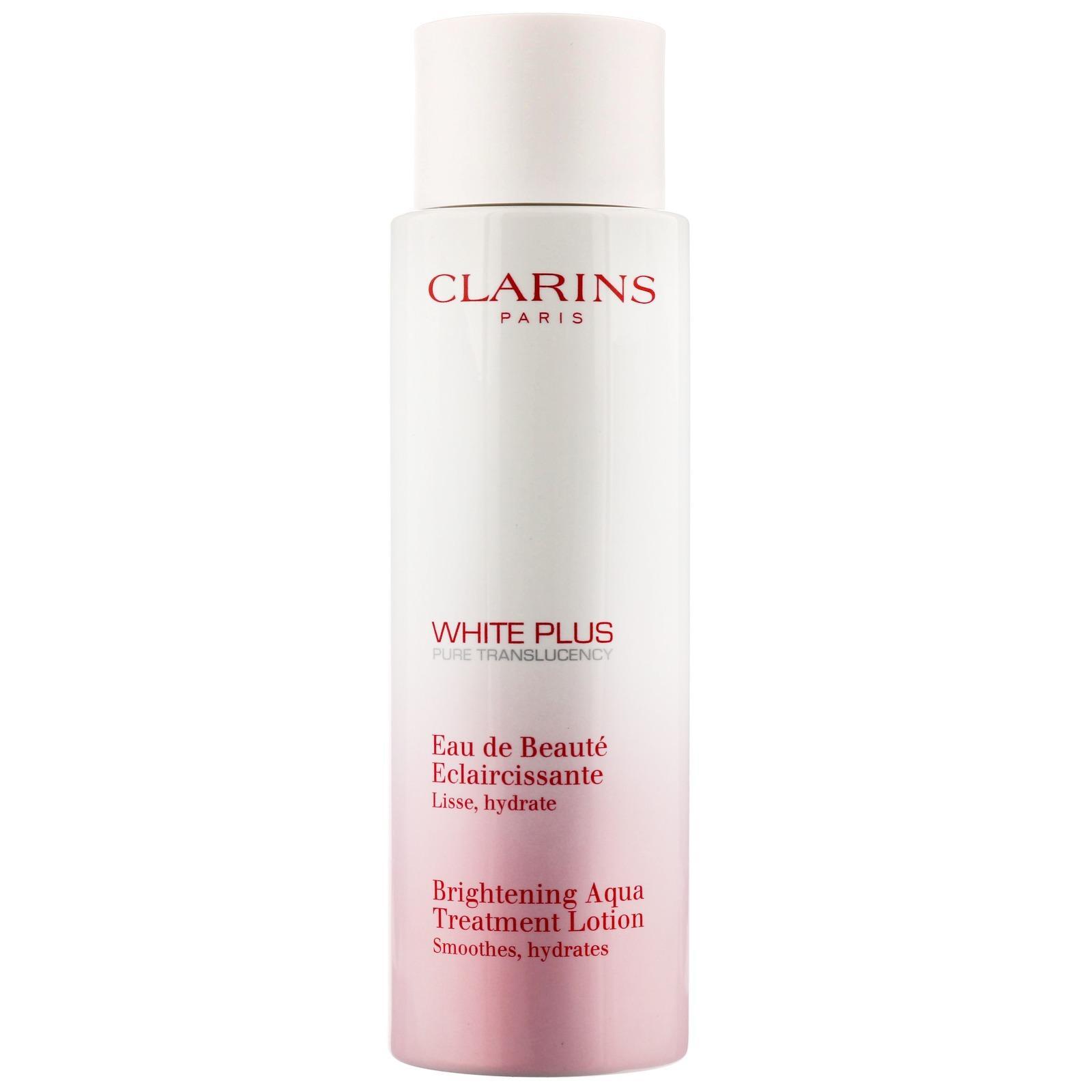 Clarins White Plus Brightening Aqua Treatment Lotion Озаряващ и хидратиращ лосион без опаковка Clarins White Plus Brightening Aqua Treatment Lotion Озаряващ и хидратиращ лосион без опаковка