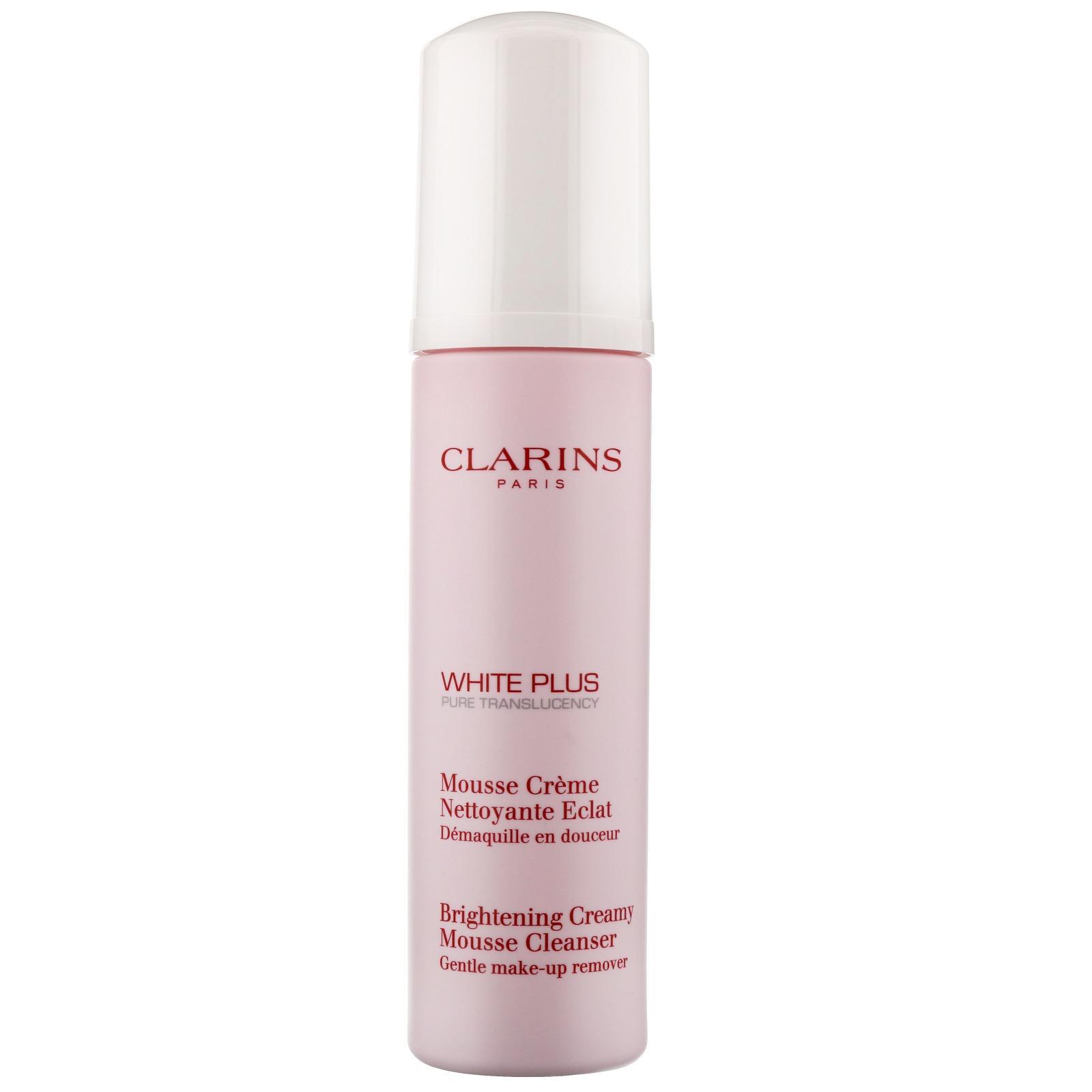 Clarins White Plus Makeup Brightening Creamy Mousse Cleanser Мус за почистване и изсветляване тена на кожата без опаковка Clarins White Plus Makeup Brightening Creamy Mousse Cleanser Мус за почистване и изсветляване тена на кожата без опаковка