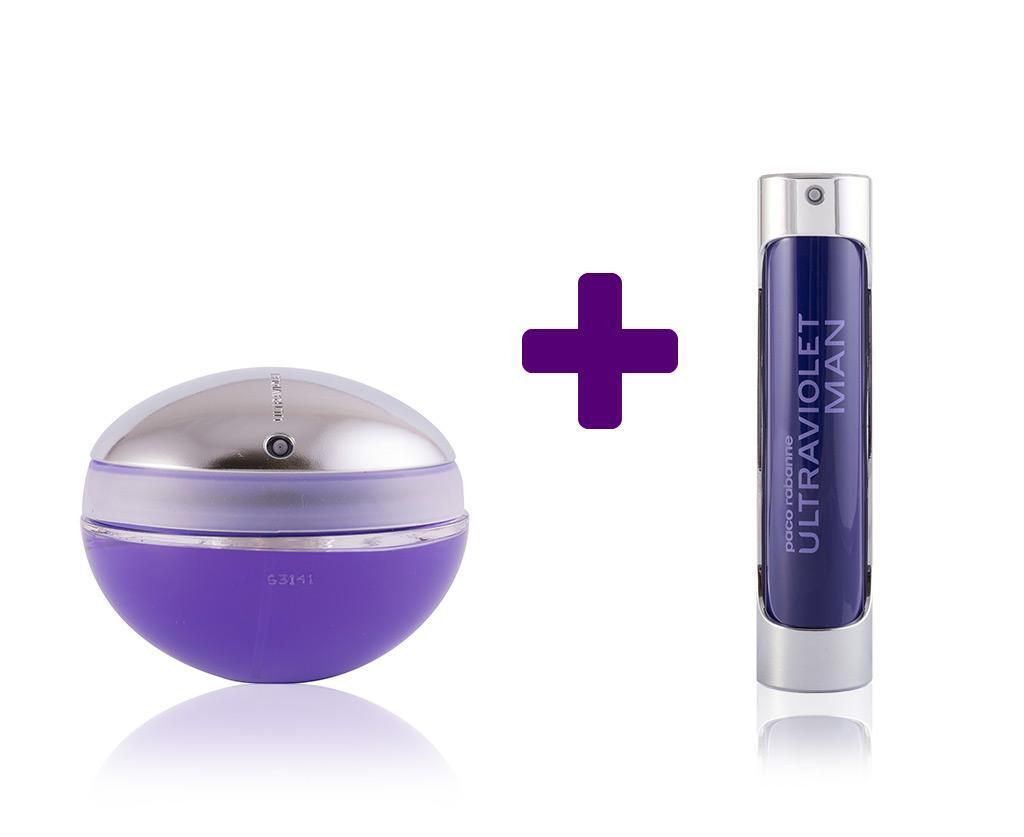 Paco Rabanne Ultraviolet Ароматна двойка за него и нея без опаковка Paco Rabanne Ultraviolet Ароматна двойка за него и нея без опаковка