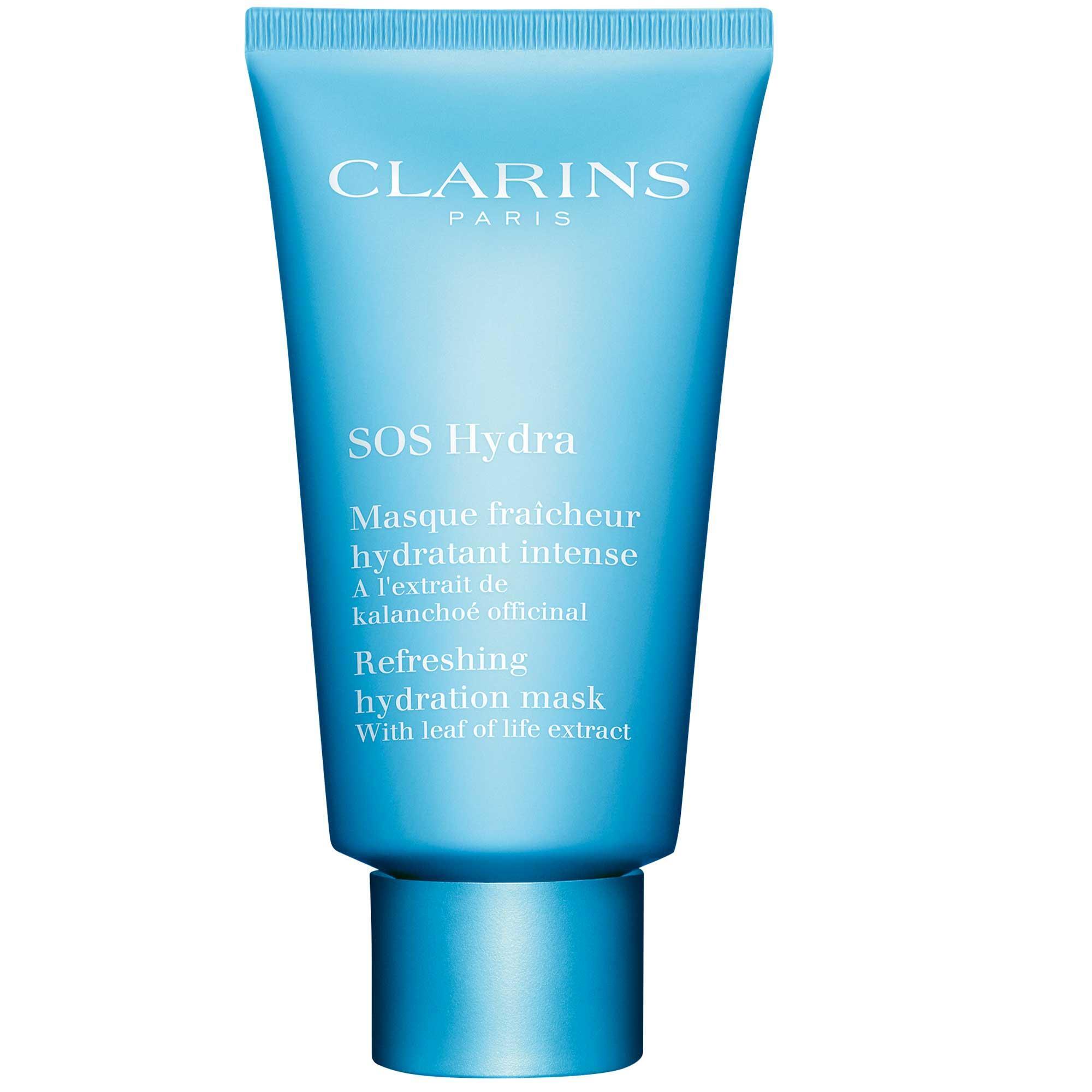 Clarins SOS Hydra Refreshing hydration mask With Leaf Of Life extract Хидратираща маска за лице без опаковка