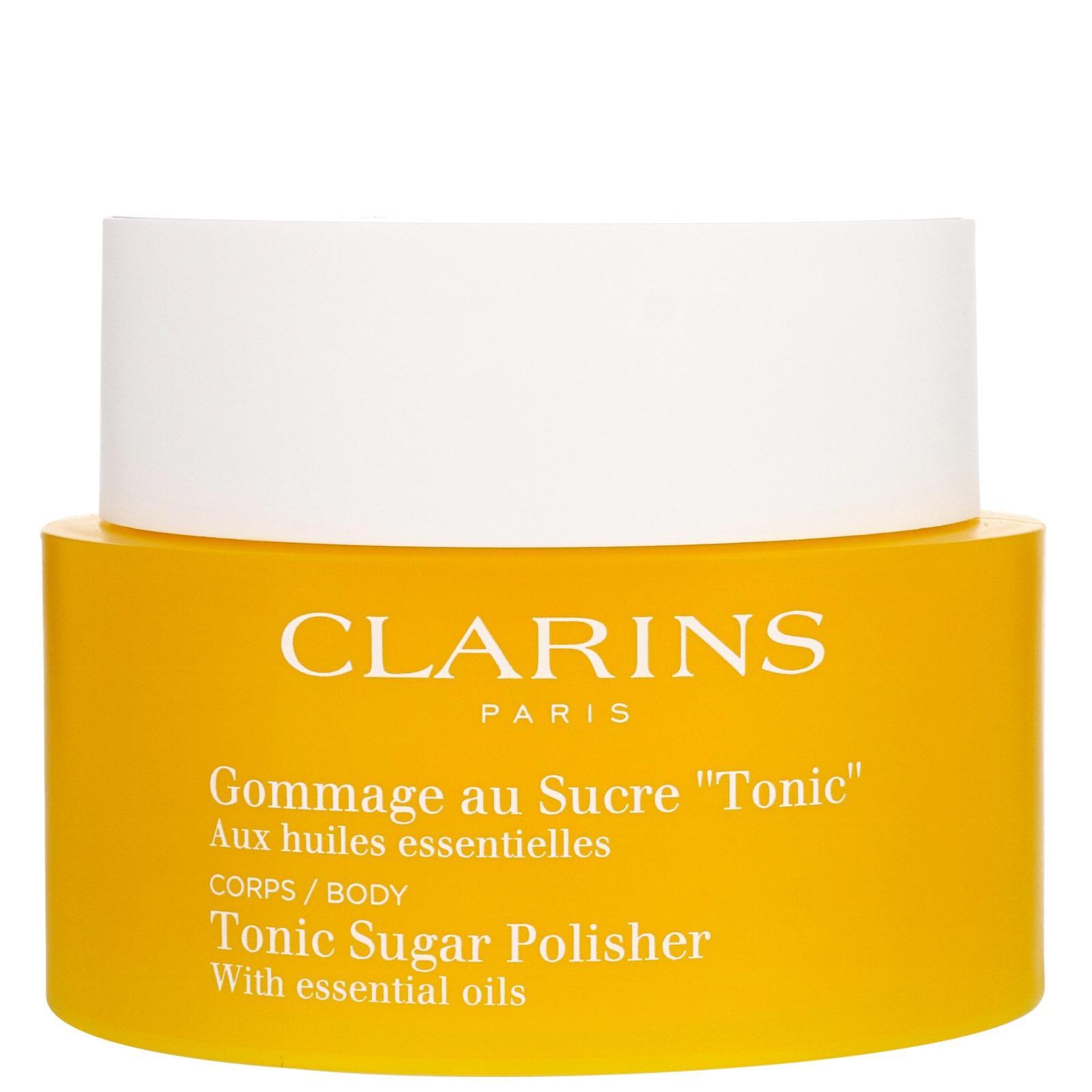 Clarins Tonic Sugar Polisher Ексфолиращ скраб за тяло със захар и етерични масла без опаковка Clarins Tonic Sugar Polisher Ексфолиращ скраб за тяло със захар и етерични масла без опаковка