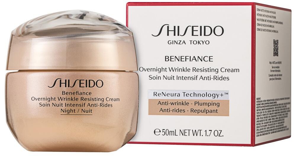 Shiseido Benefiance Overnight Wrinkle Resisting Cream Нощен крем против бръчки