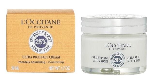 L`Occitane Ultra Rich Face Cream Силно подхранващ крем за лице с масло от ший без опаковка