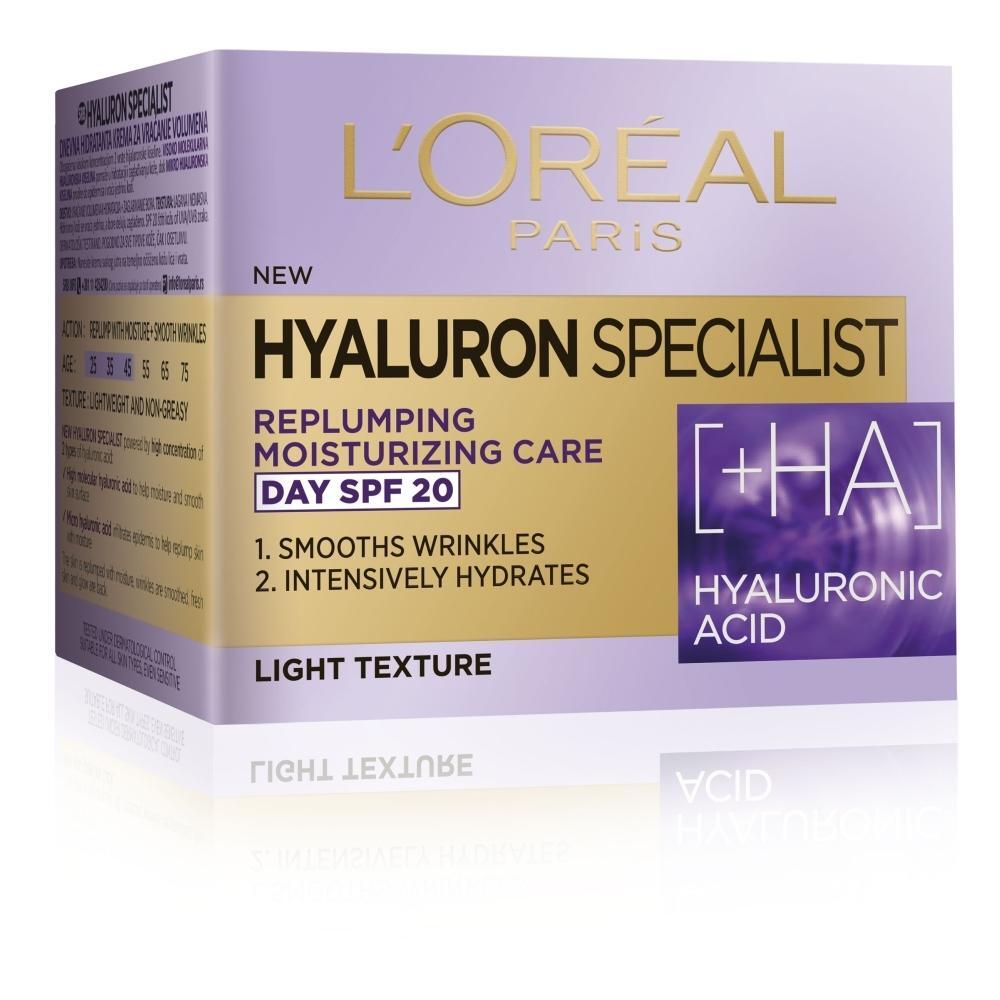 L\'Oréal  HYALURON SPECIALIST Дневен крем SPF 20 50мл