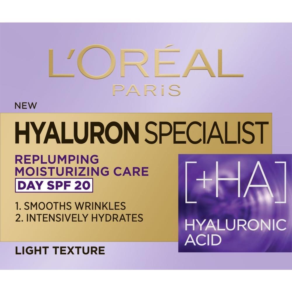 L\'Oréal  HYALURON SPECIALIST Дневен крем SPF 20 50мл