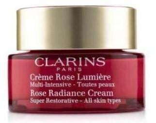 Clarins Rose Radiance Cream all skin Изглаждащ Възстановяващ озаряващ крем за лице без опаковка