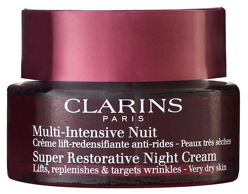 Clarins Super Restorative Night Cream Нощен крем против бръчки за зряла кожа за много суха кожа без опаковка