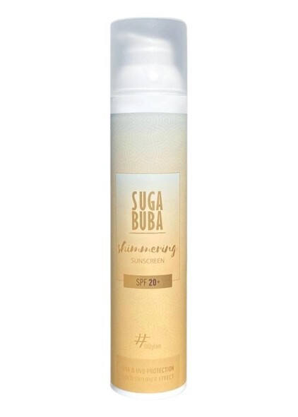 Suga Buba Shimmering Sunscreen SPF 20+ Слънцезащитен лосион с блестящ ефект