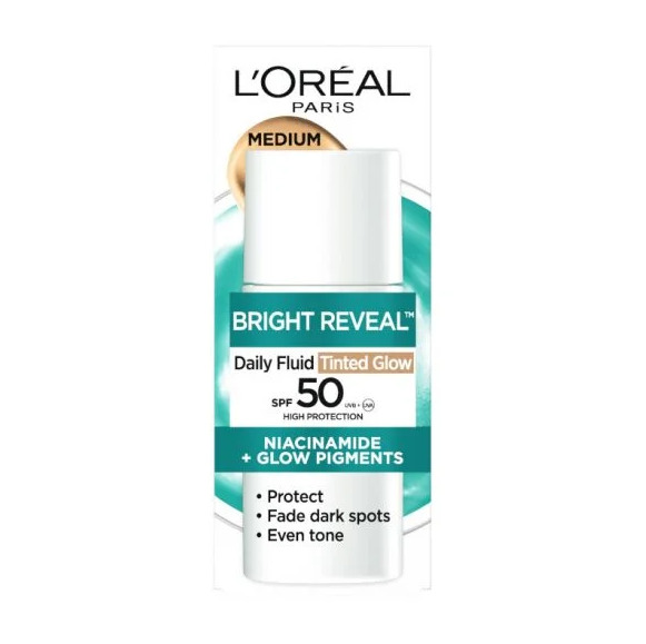 L'Oreal Paris Bright Reveal UV Tinted Флуид за лице