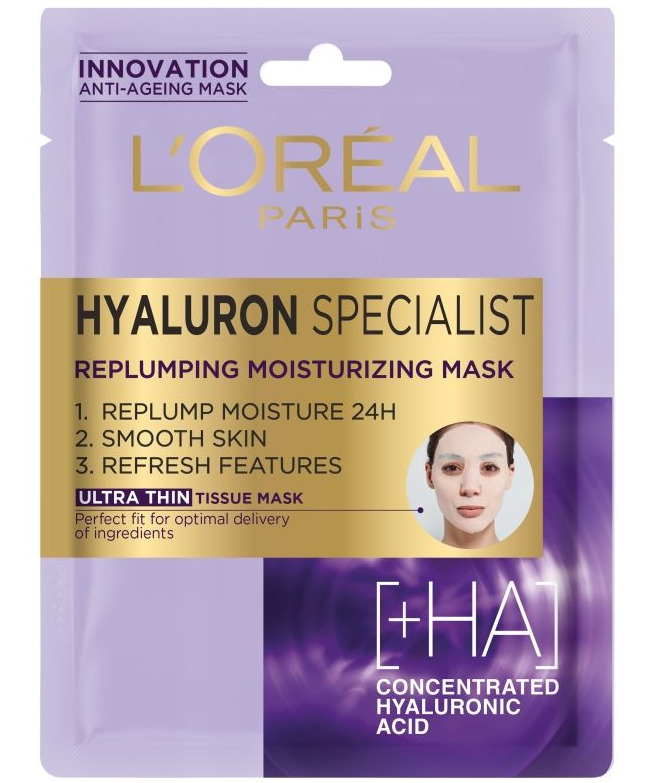 L'Oreal Paris Hyaluron Specialist Хартиена маска за лице