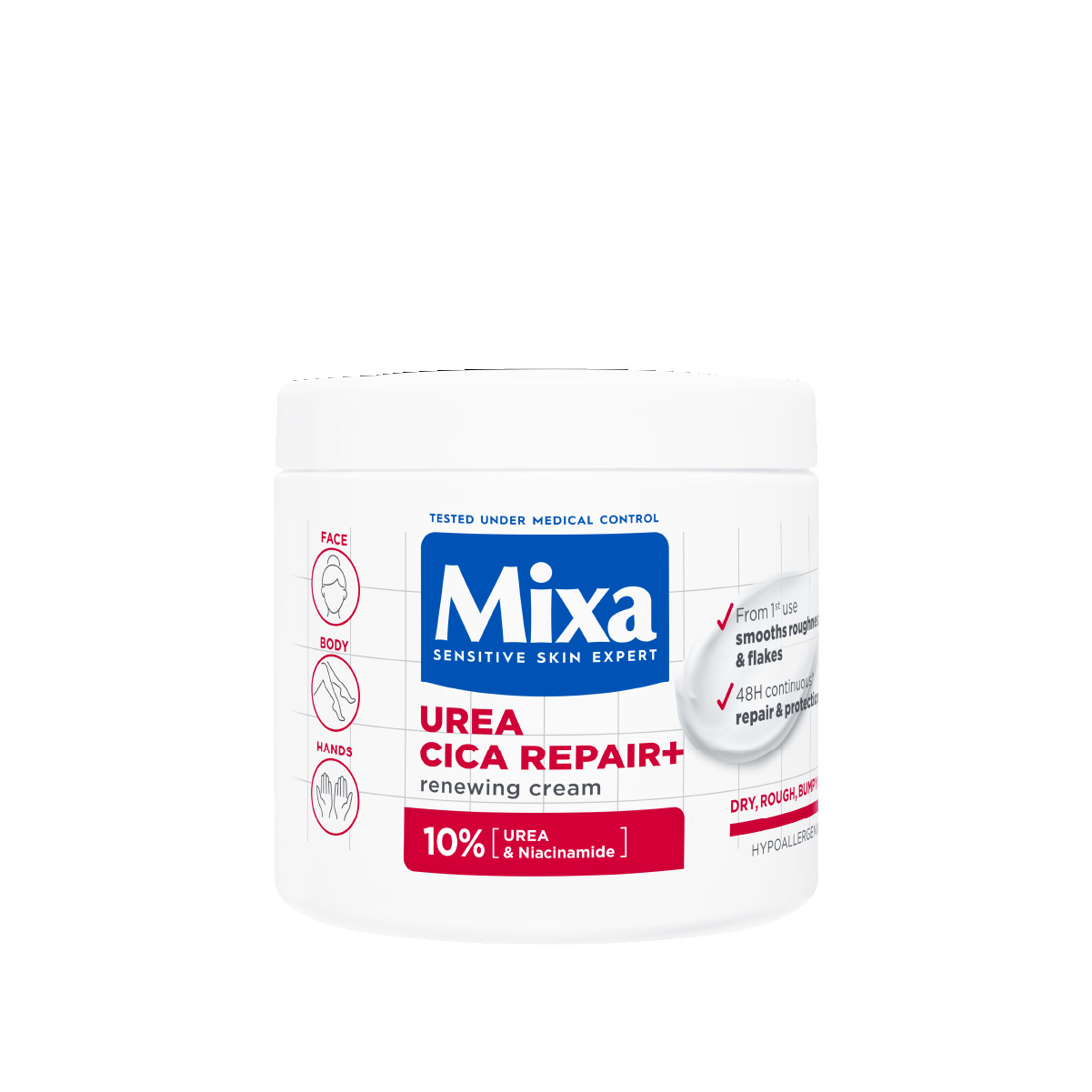 Mixa Urea Cica Repair регенериращ крем за груба и суха кожа