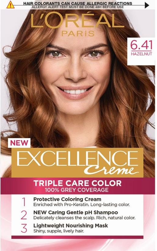 L'Oreal Paris Excellence 6.41 Hazelnut Боя за коса