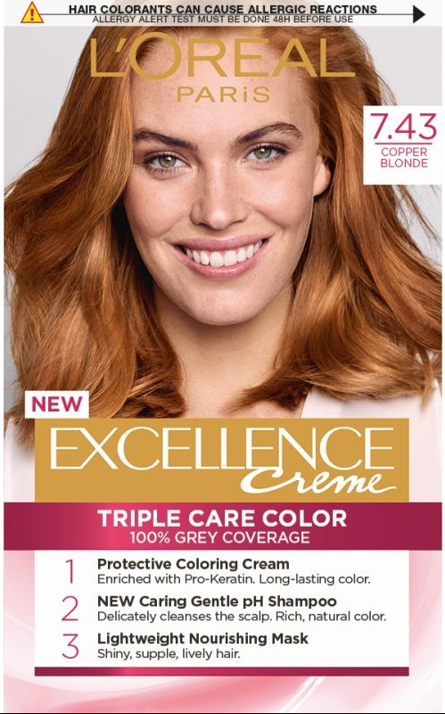 L'Oreal Paris Excellence 7.43 Copper Blonde Боя за коса