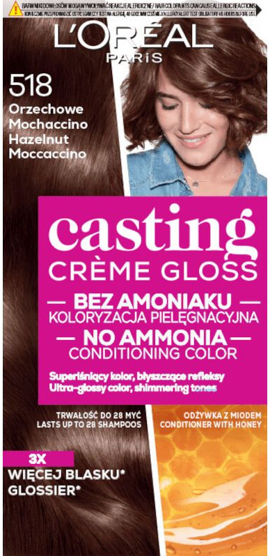 L'Oreal Paris Casting Creme Gloss 518 Hazelnut Moccaccino Боя за коса