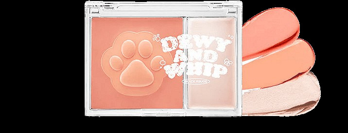 Black Rouge Dewy Whip Cheek And Beam 2 в 1 компактен руж и хайлайтър