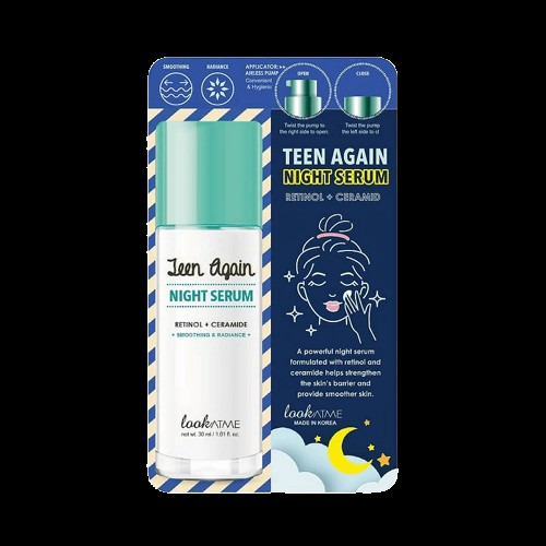 lookATME Teen Again Night Serum Retinol + Ceramide Нощен серум за лице