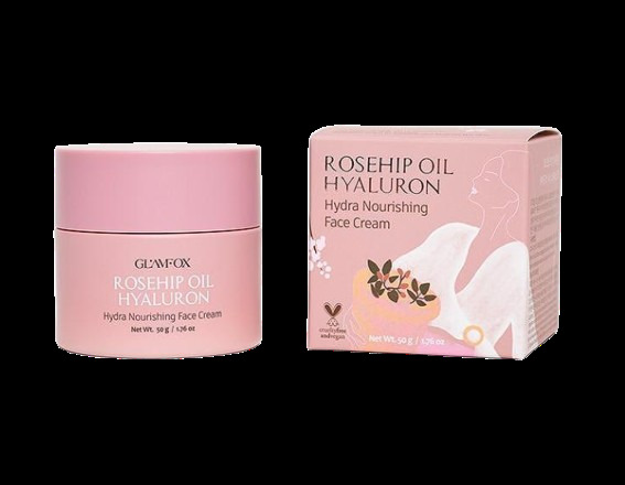 Glamfox Rosehip Oil Hyaluron Hydra Nourishing Face Cream Подхранващ крем за лице