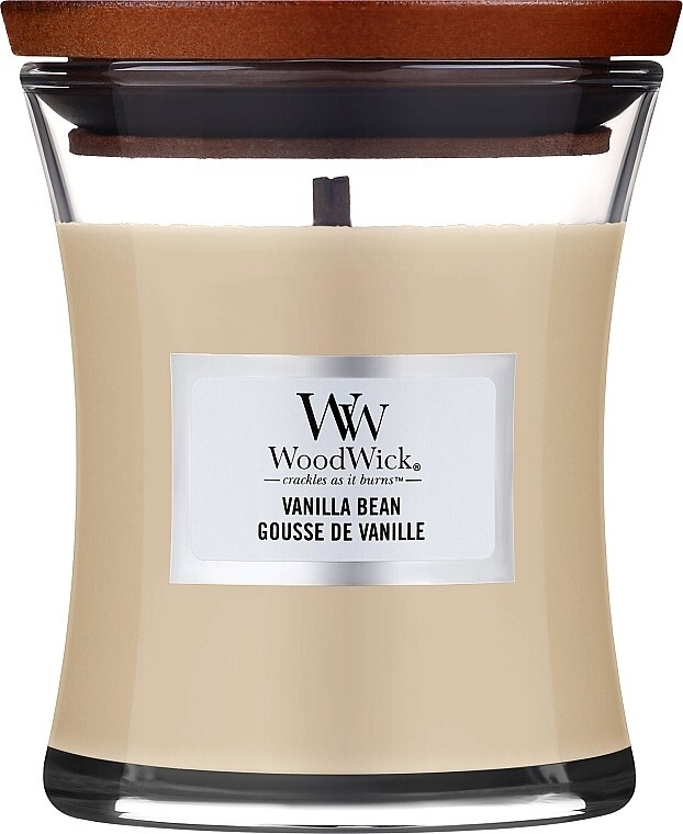 WoodWick Vanilla Bean Ароматна свещ с дървен фитил