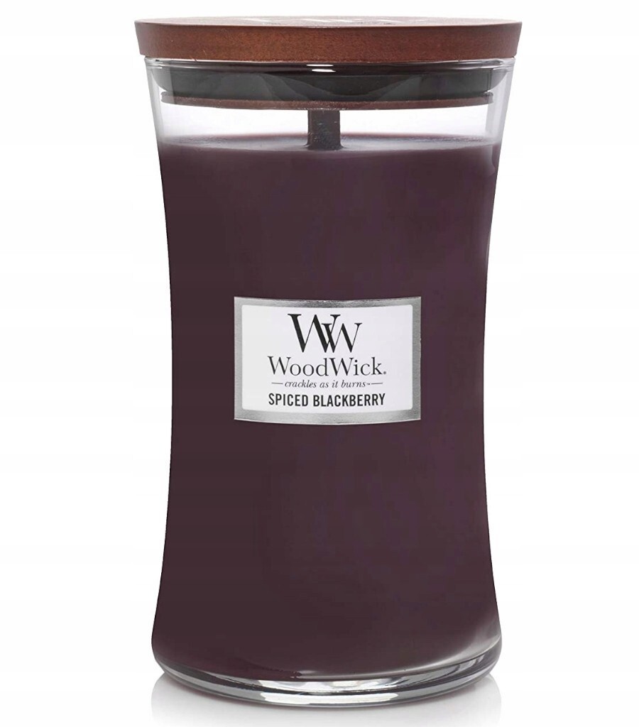 WoodWick Spiced Blackberry Ароматна свещ с дървен фитил