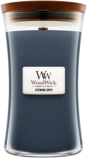 WoodWick Evening Onyx Ароматна свещ с дървен фитил