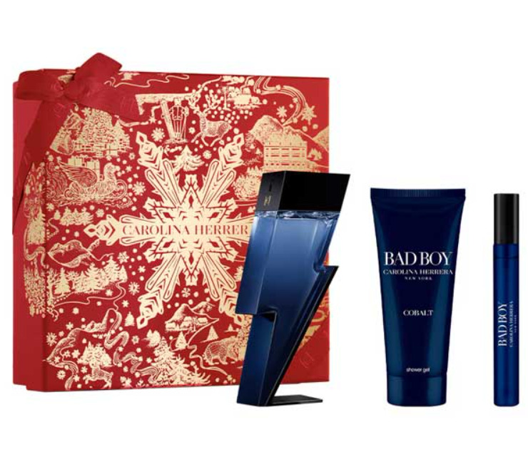 Carolina Herrera Bad Boy Cobalt Parfum Electrique Подаръчен комплект за мъже Carolina Herrera Bad Boy Cobalt Parfum Electrique Подаръчен комплект за мъже