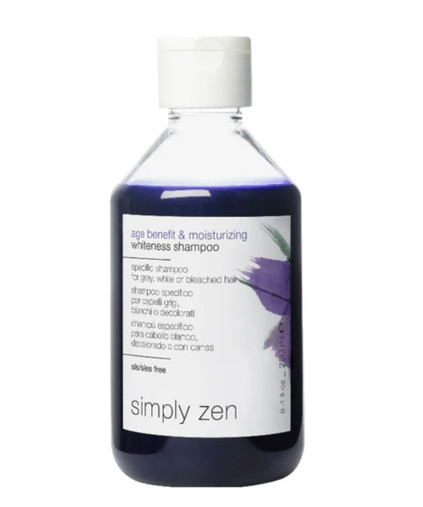 Milk Shake Simply Zen Special Age Benefit Whiteness Shampoo Овлажняващ шампоан за бяла и много светла коса