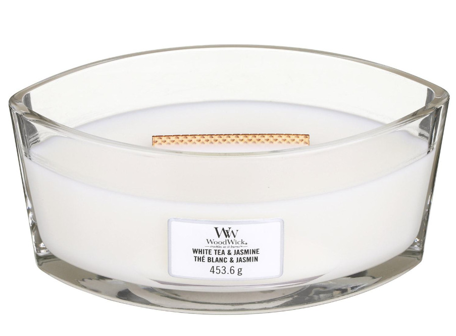 WoodWick White Tea Jasmine Ароматна свещ