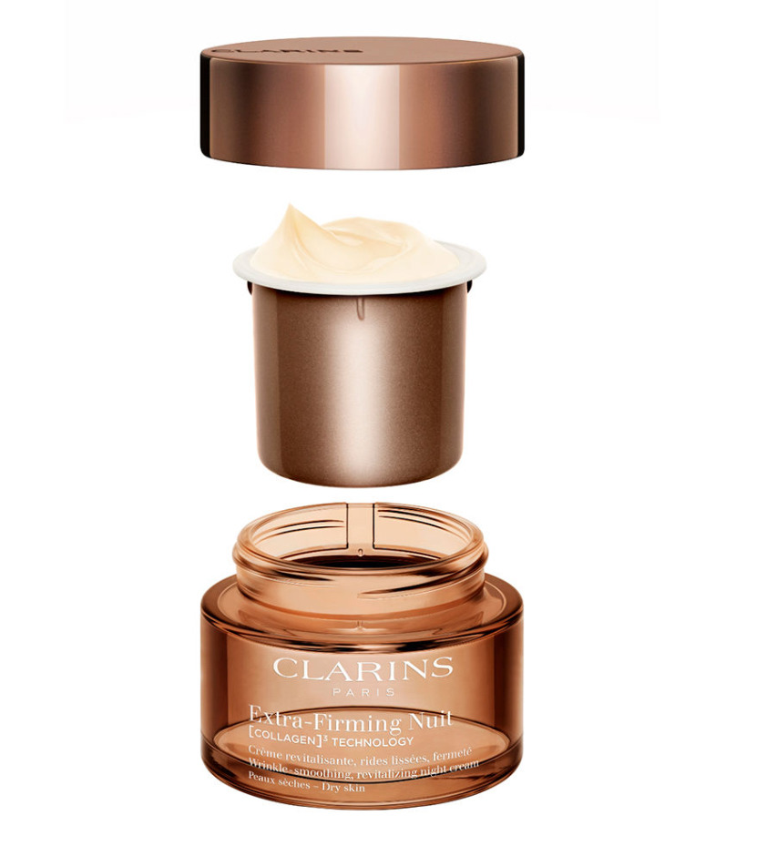 Clarins Extra Firming Night Cream Dry Skin Нощен крем против бръчки за суха кожа