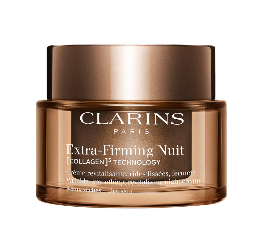 Clarins Extra Firming Night Cream Dry Skin Нощен крем против бръчки за суха кожа