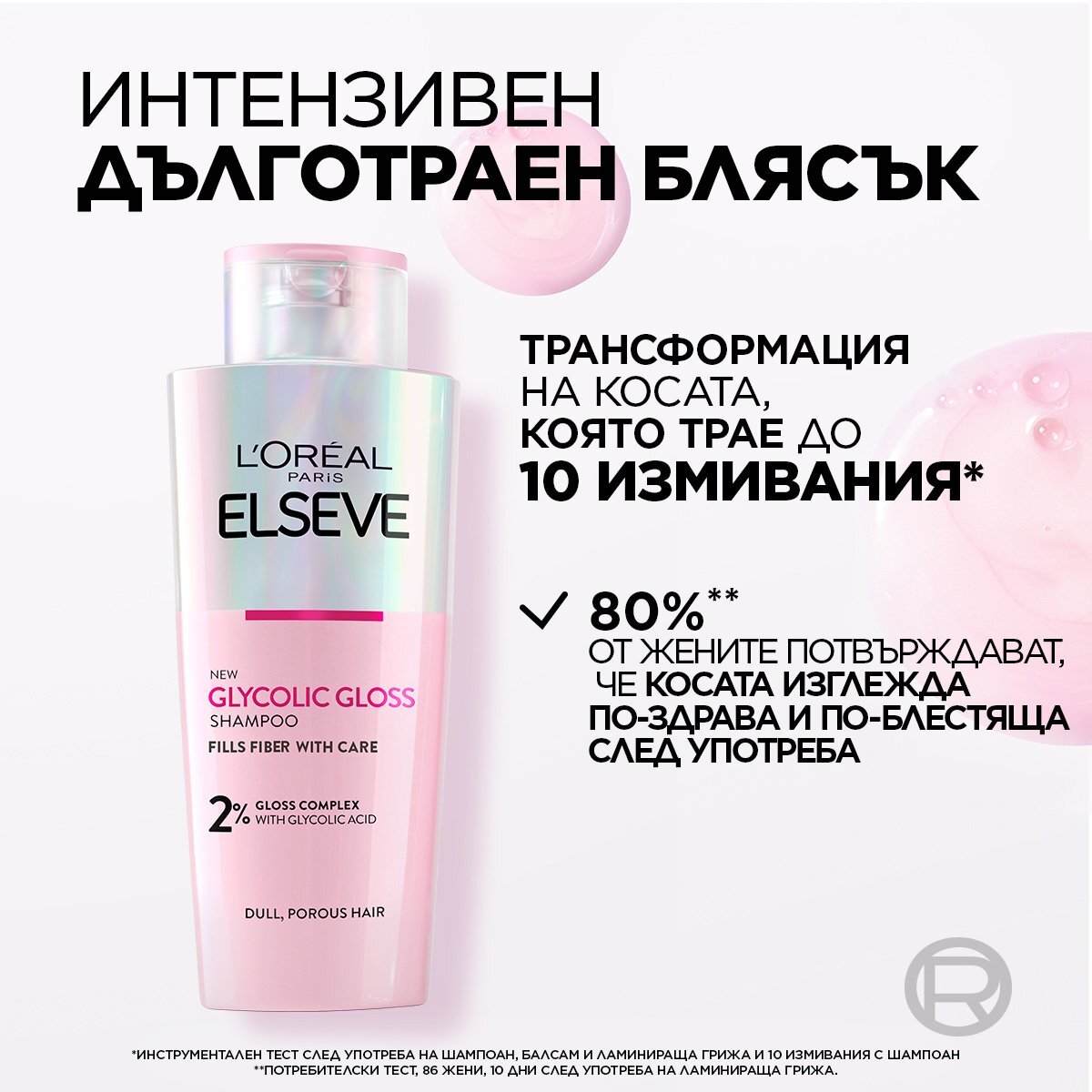 L'Oreal Paris Elseve Glycolic Gloss Шампоан за коса