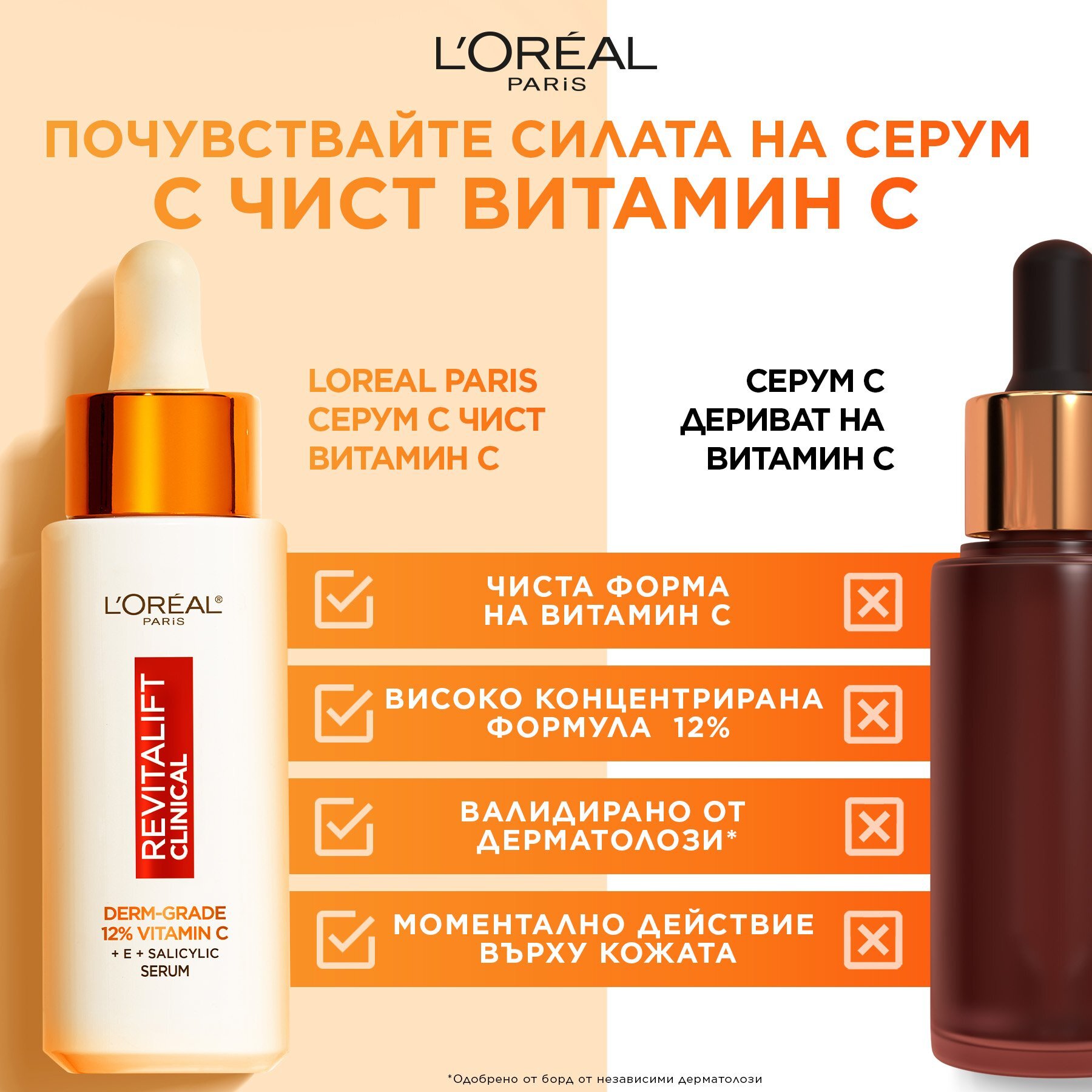 L'Oreal Paris Revitalift Clinical Vitamin C Серум за лице