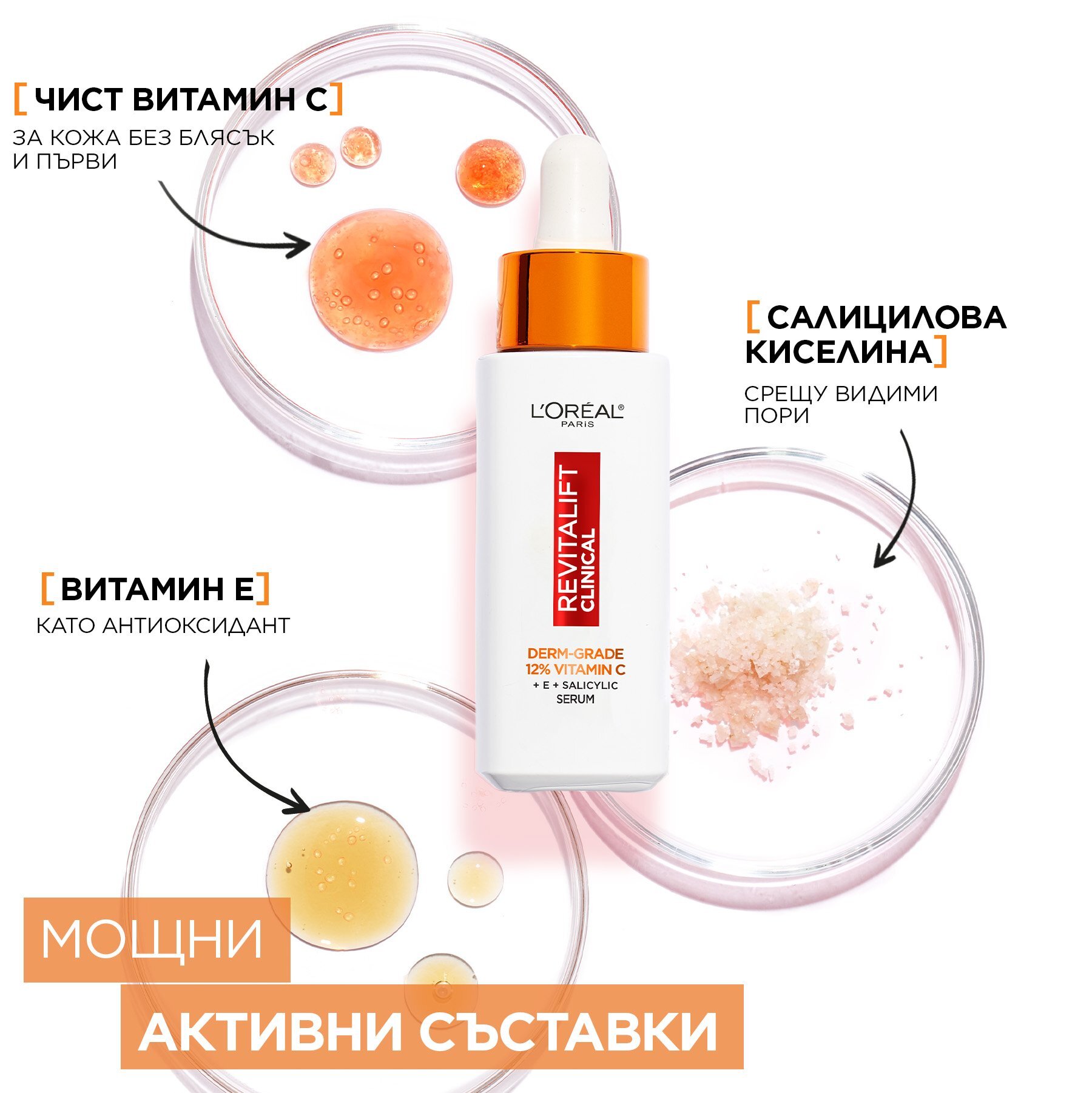 L'Oreal Paris Revitalift Clinical Vitamin C Серум за лице