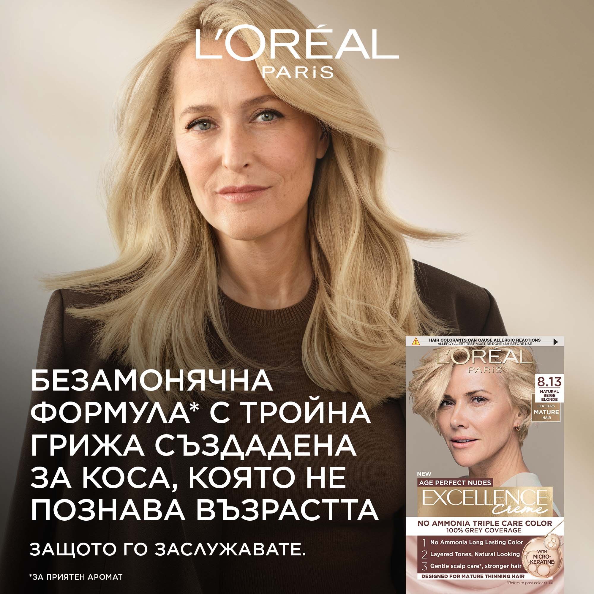 L'Oreal Paris Excellence Age Perfect Nudes Боя за коса без амоняк