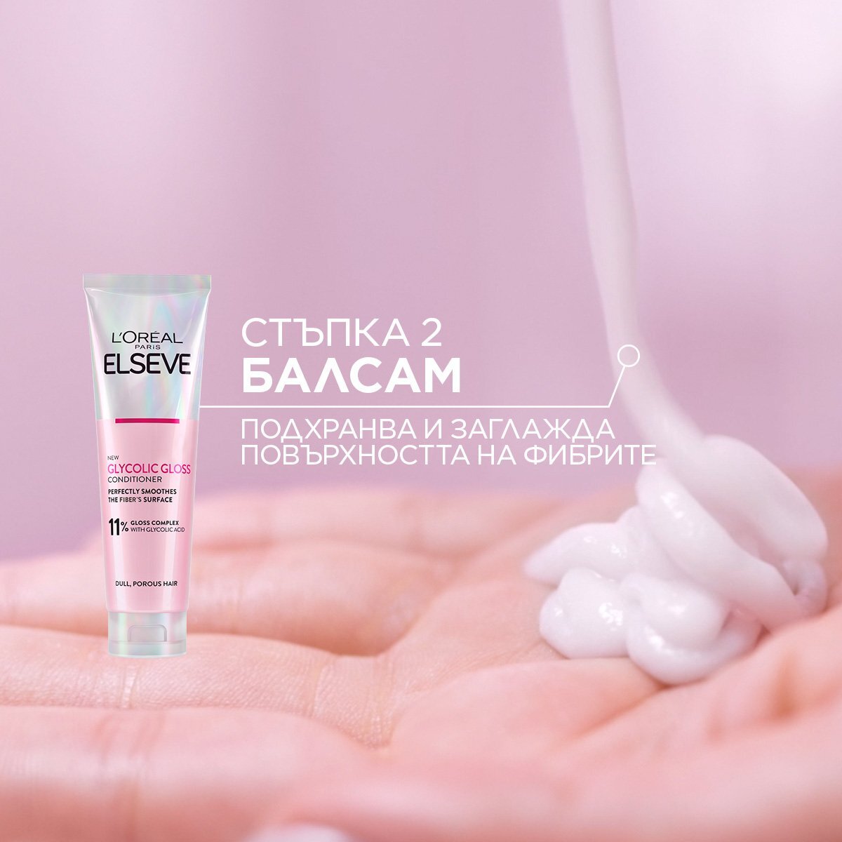 L'Oreal Paris Elseve Glycolic Gloss Ламинираща грижа за коса