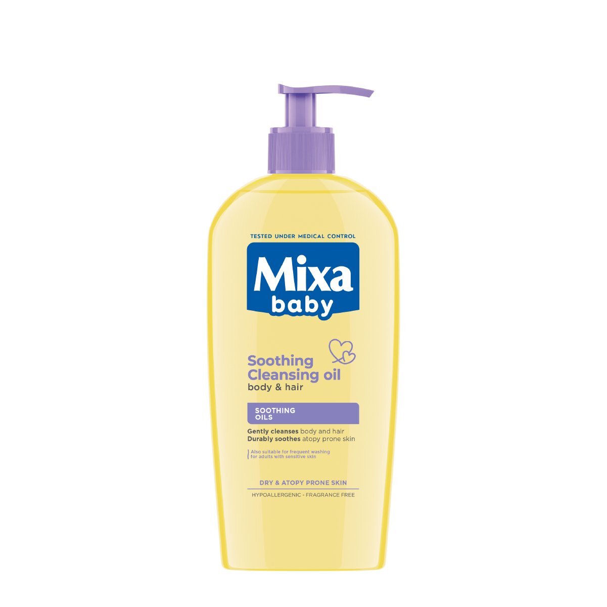 Mixa Baby Atopiance Soothing Cleansing Oil Бебешко измивно олио за коса и тяло