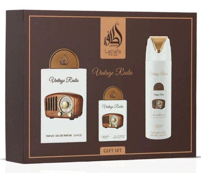 Lattafa Vintage Radio Унисекс подаръчен комплект