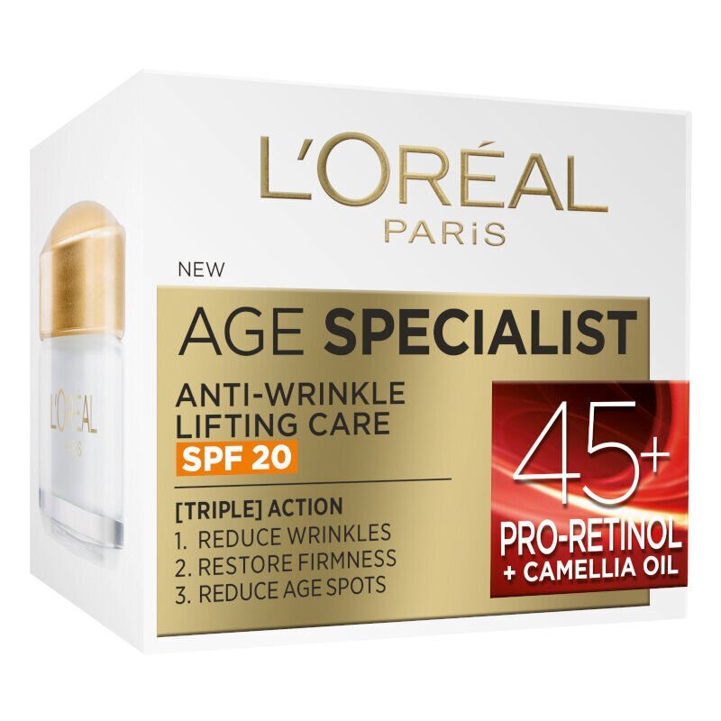 L'Oreal Paris Age Specialist Anti-Wrinkle 45+ Дневен крем за лице SPF20