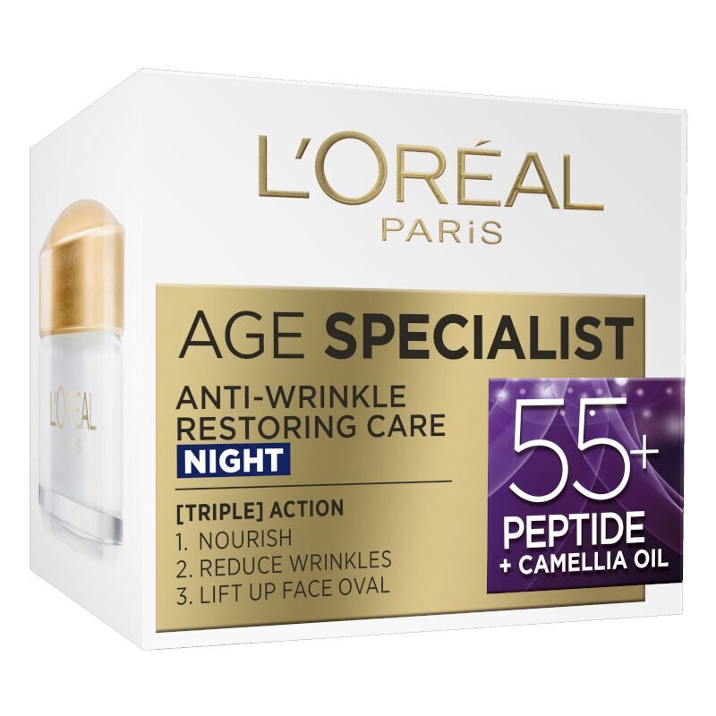L'oreal Paris Age Specialist 55+ Нощен крем за лице