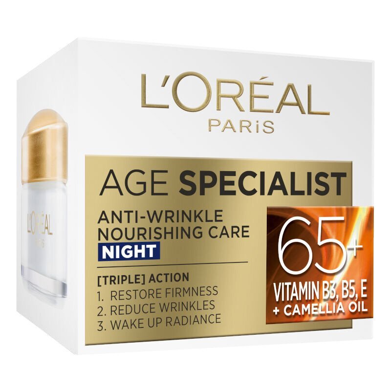 L\'Oréal  DERMO AGE EXPERT 65+ Нощен крем 50мл