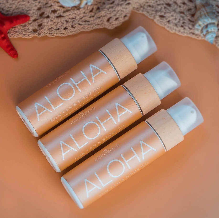 Cocosolis Aloha Suntan & Body Oil Био масло за бърз и наситен тен