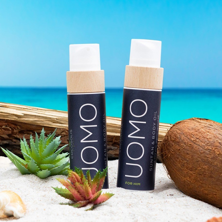 Cocosolis Uomo Suntan & Body Oil Био масло за бърз, наситен тен, хидратирана и подхранена кожа