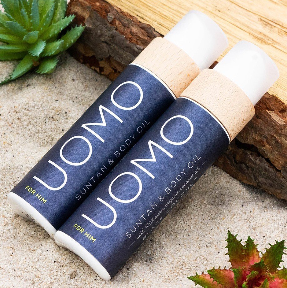 Cocosolis Uomo Suntan & Body Oil Био масло за бърз, наситен тен, хидратирана и подхранена кожа