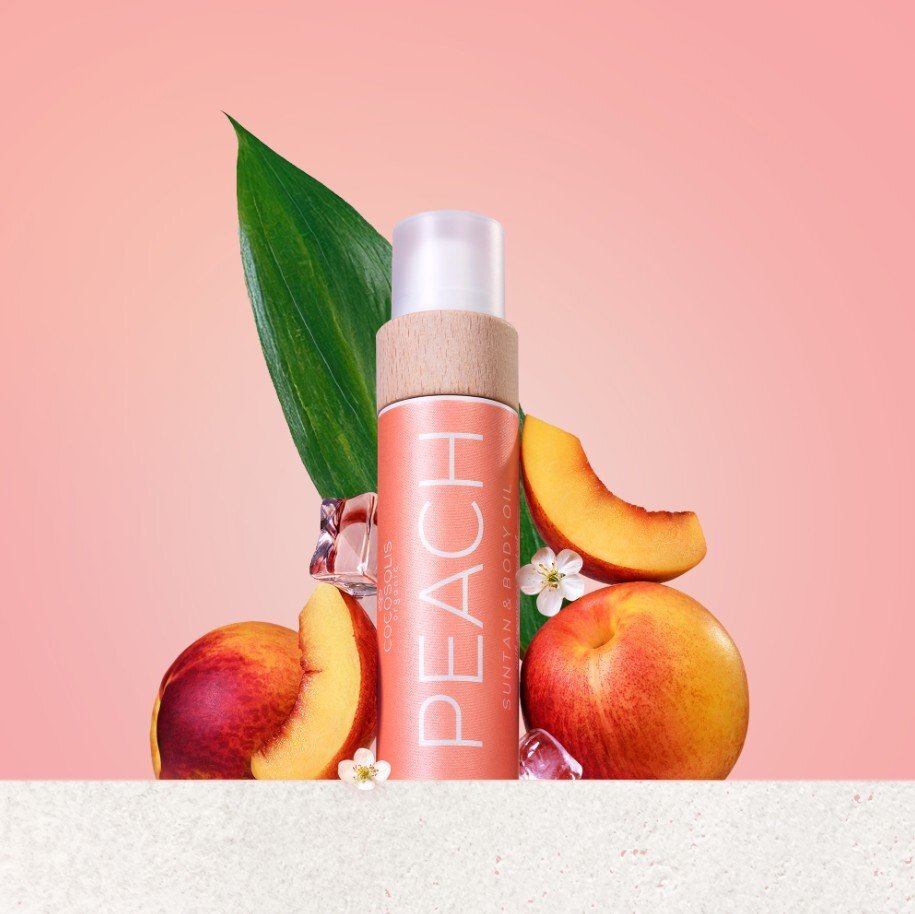Cocosolis Peach Suntan & Body Oil Био масло за бърз и наситен тен