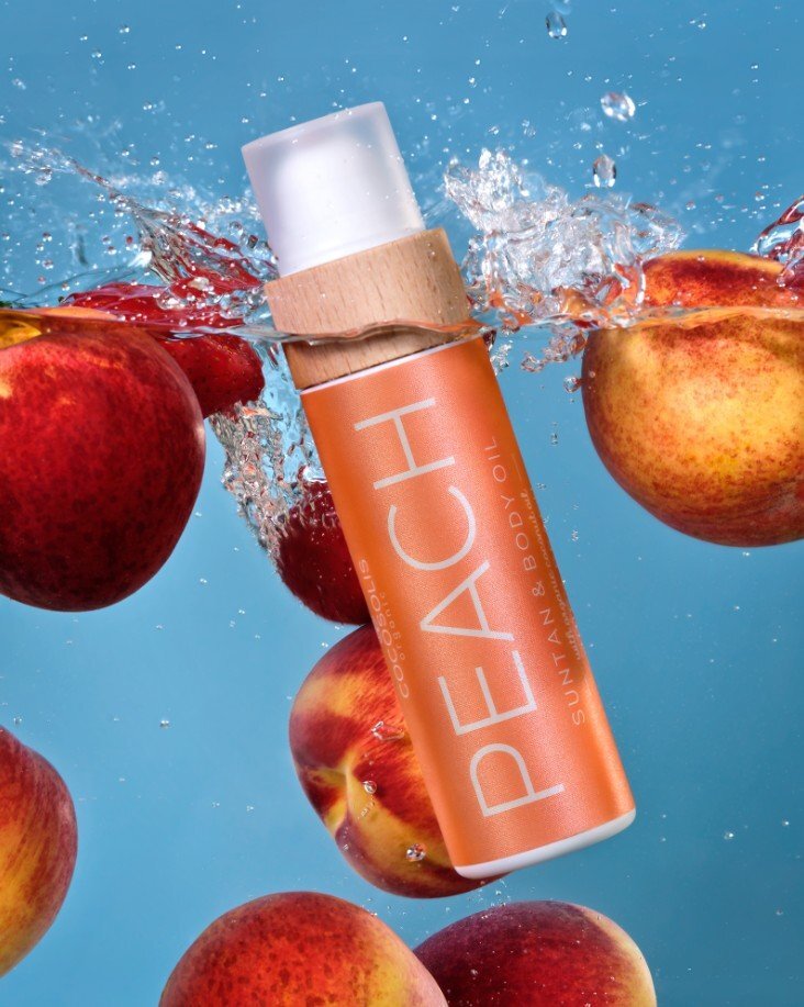 Cocosolis Peach Suntan & Body Oil Био масло за бърз и наситен тен