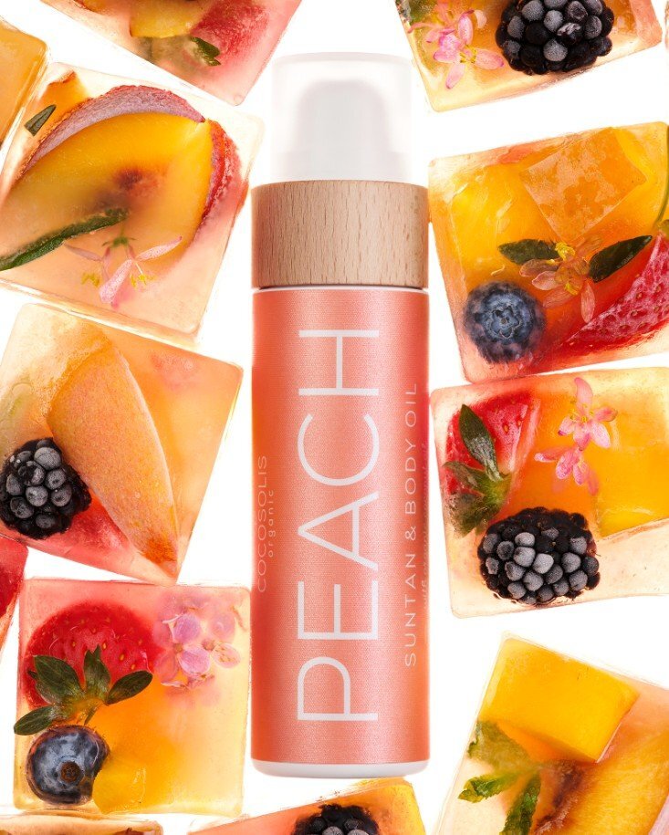 Cocosolis Peach Suntan & Body Oil Био масло за бърз и наситен тен