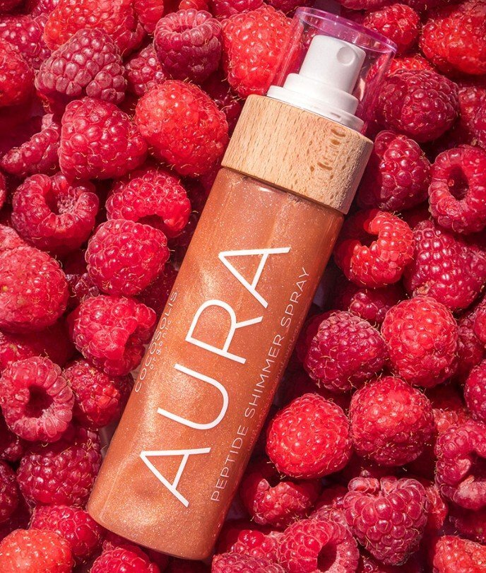 Cocosolis Aura Peptide Shimmer Spray Спрей за тяло с шимър ефект с пептиди