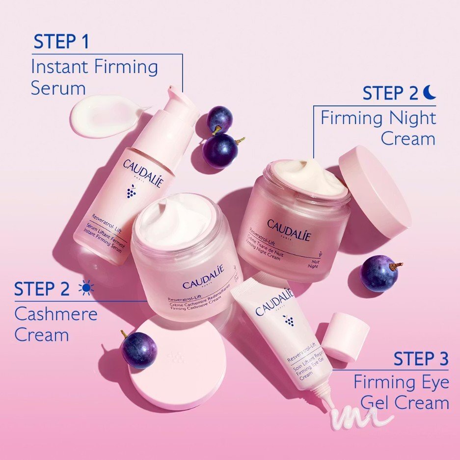 Caudalie Resveratrol-Lift Стягащ нощен крем за лице