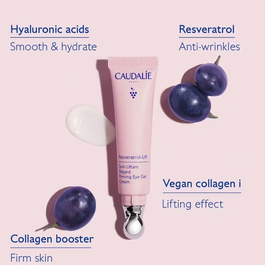 Caudalie Resveratrol-Lift Стягащ околоочен гел крем