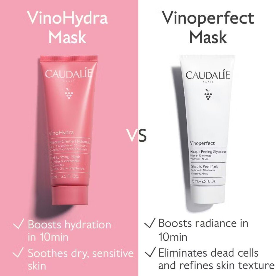 Caudalie VinoHydra Хидратираща крем маска