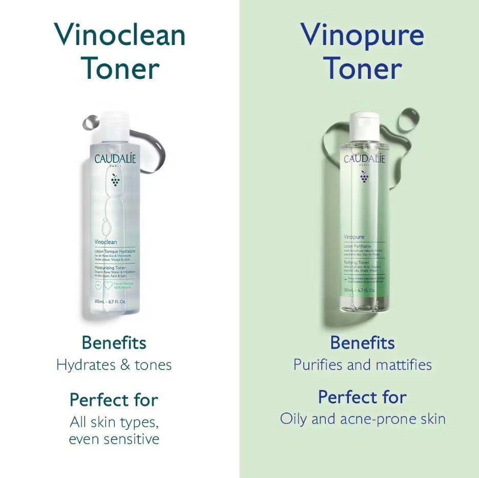 Caudalie Vinopure Purirying Toner Почистващ матиращ тоник за лице